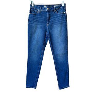 Anne Klein High Rise Skinny Ankle Jeans Size 8 Blue‎ Denim